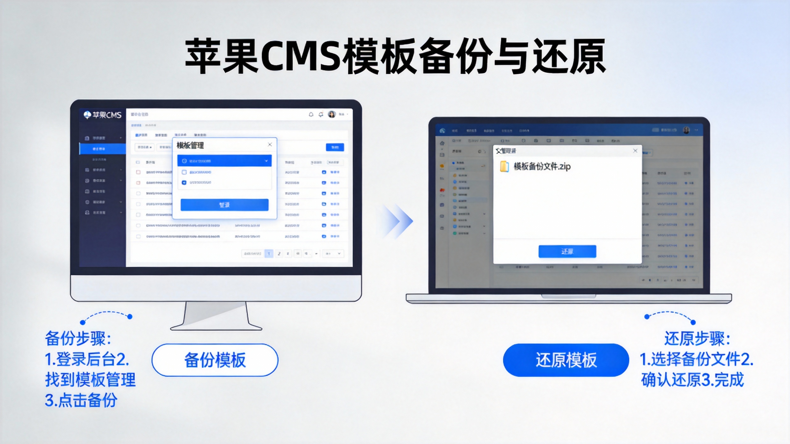 苹果CMS模板备份与还原
